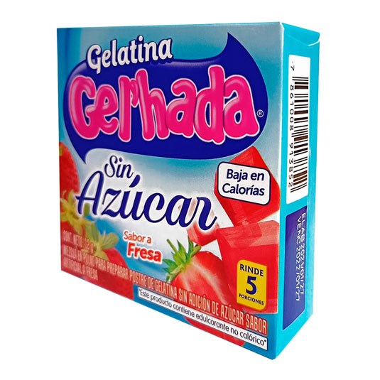 Gelatina Sin Azúcar Sabor A Fresa Gel'Hada