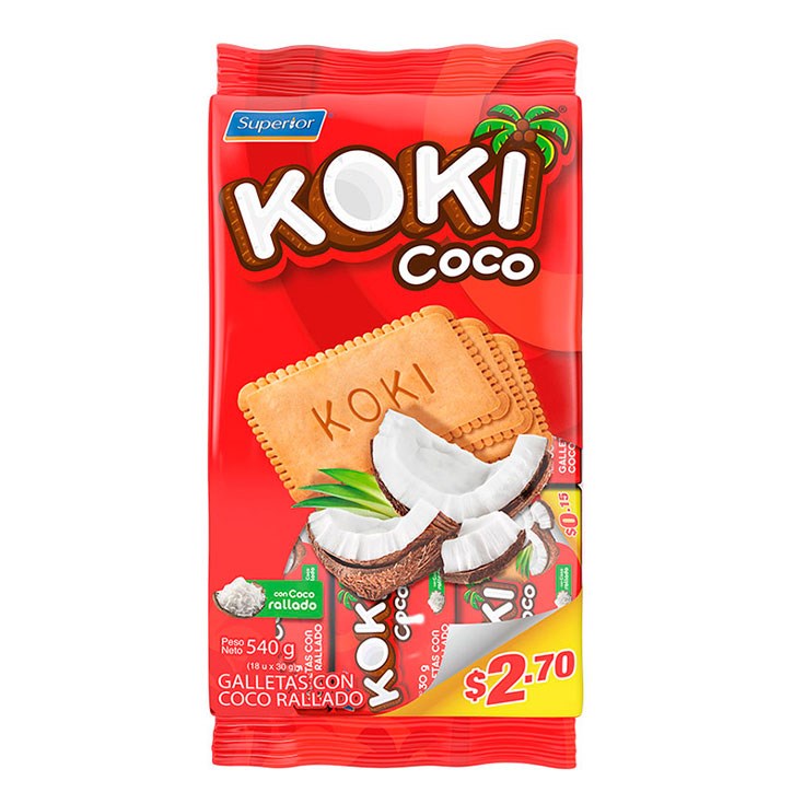 Galletas De Coco Koki 540 Gr