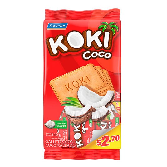 Galletas De Coco Koki 540 Gr