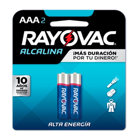 Blister Rayovac AAA X 2 Rayovac Alcaline