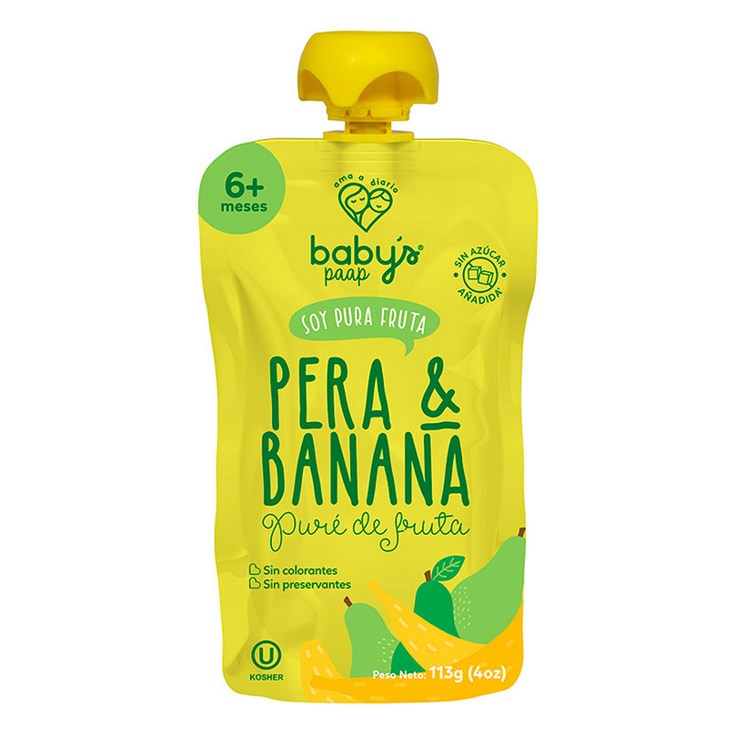 Pure De Pera & Banana Babys Paap 113 Gr.