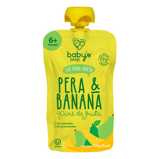 Pure De Pera & Banana Babys Paap 113 Gr.