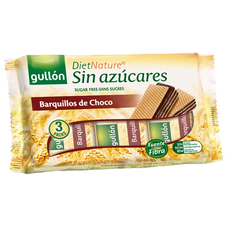 Galleta Gullon Barquillo de Choco sin Azúcar -210g