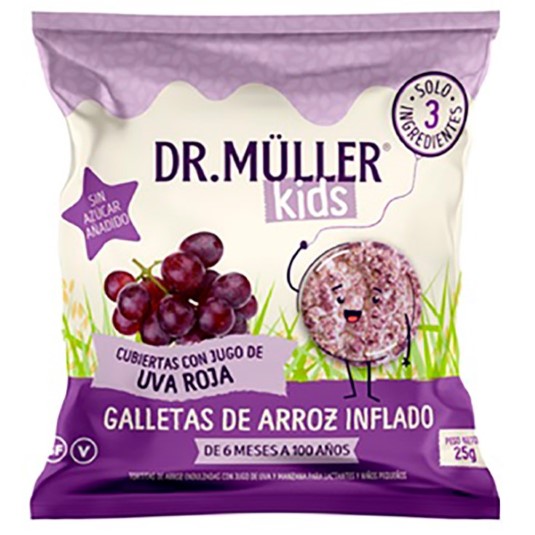 Dr Muller Kids Galletas Sabor Jugo Uva 25 Gr.