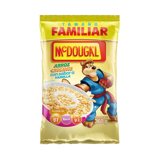 Mc Dougal Cereal Funda Arroz Crocante Vainilla 360