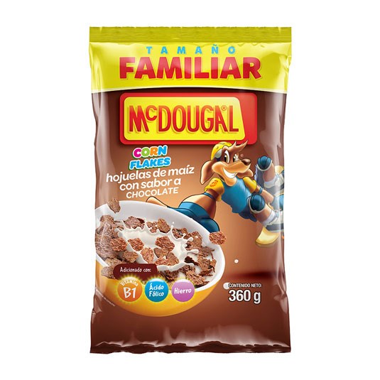 Mc Dougal Cereal Funda Corn Flakes Chocolate 360 G