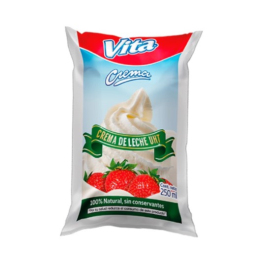 Vita Crema Uht Funda 250 Ml