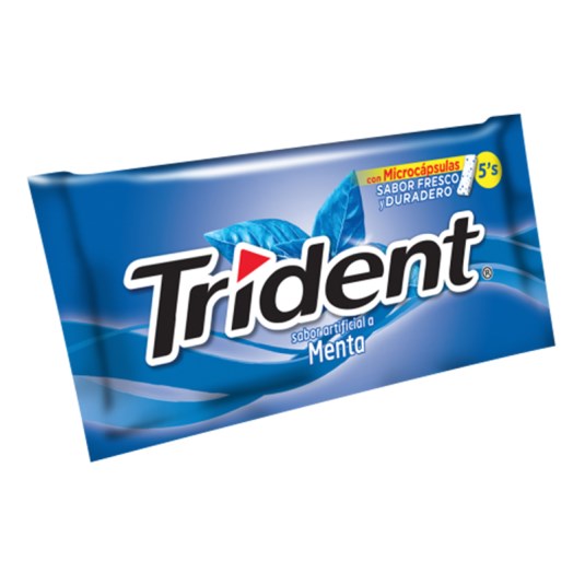 Chicle Sin Azucar Menta Trident 8.5 Gr