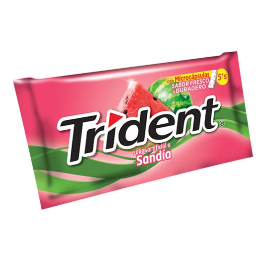 Chicle Sin Azucar Sandia Trident 8.5 Gr