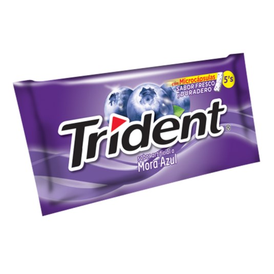 Chicle Sin Azucar Mora Azul Trident 8.5 Gr