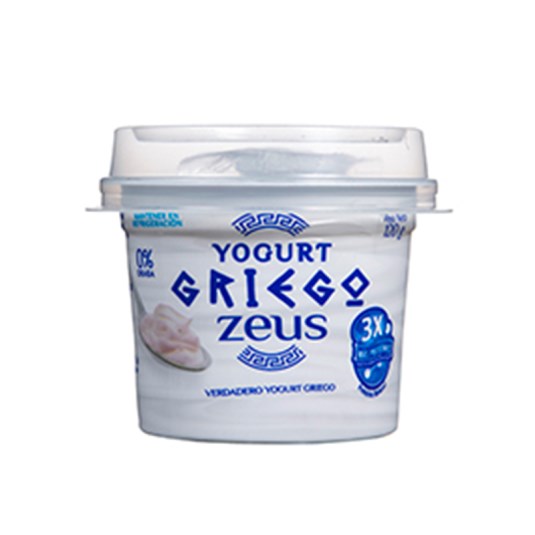 Yogurt Griego Natural Zeus 120 Gr.