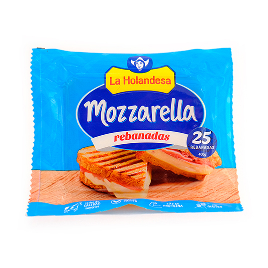 Queso Mozarella Rebanadas La Holandesa 400 Gr.