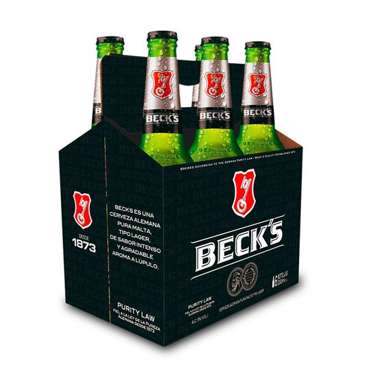 Beck´S Cerveza Alemana Six Pack De 330 Ml.
