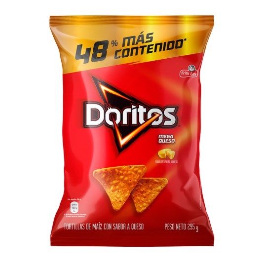 Doritos Mega Queso 295 Gr.