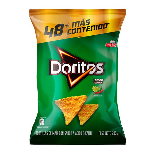 Doritos Lemon Remix Picante De 295 Gr.