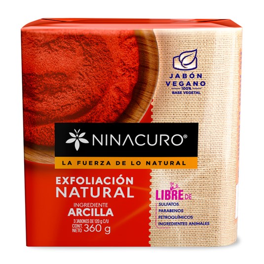 Jabon Exfoliacion Natural Ninacuro 360 Gr