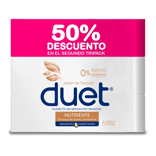 Tripack Jabon Nutriente Duet 2doMitad Precio