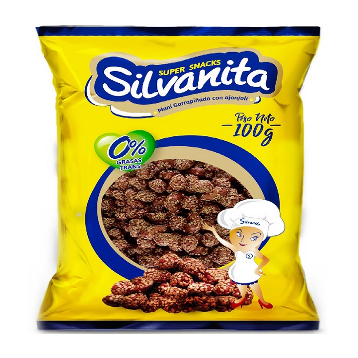 Mani Garrapiñado Con Ajonjoli Silvanita 100 Gr