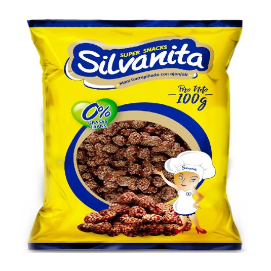 Mani Garrapiñado Con Ajonjoli Silvanita 100 Gr