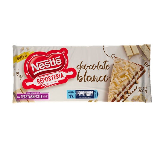Tableta de Chocolate Blanco Repostería Nestlé