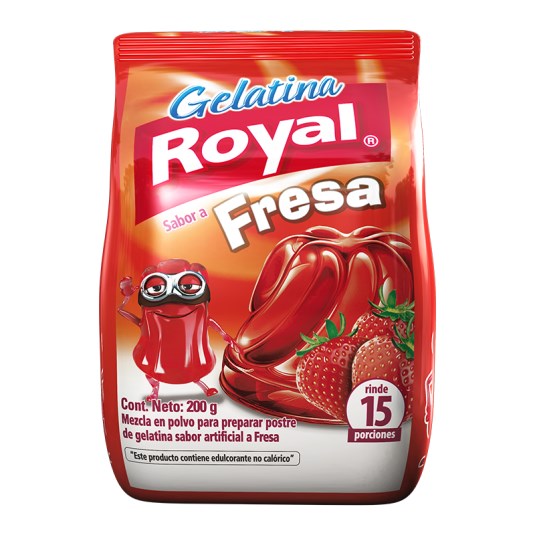 Gelatina Fresa Royal 200 Gr