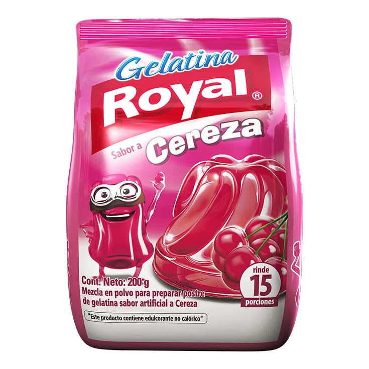 Gelatina Cereza Royal 200 Gr