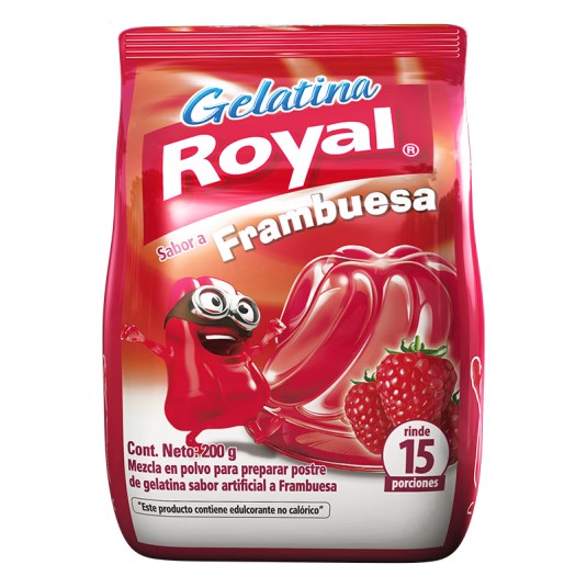 Gelatina Frambuesa Royal 200 Gr