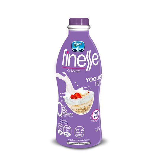 Yogurt Deslactosado Clásico Finess 1.650 Gr.