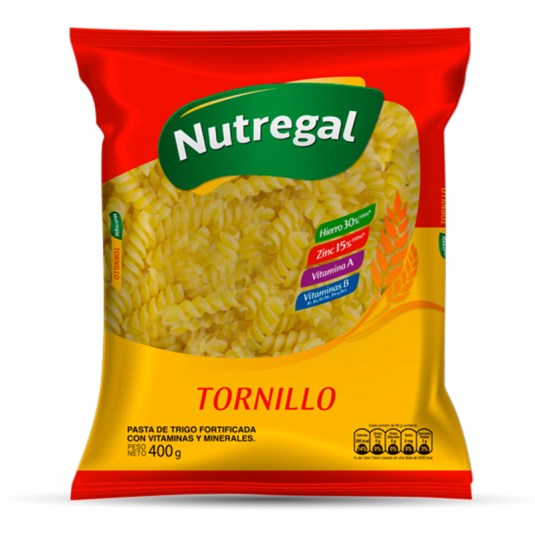 Fideo Tornillo Nutregal 400 Gr