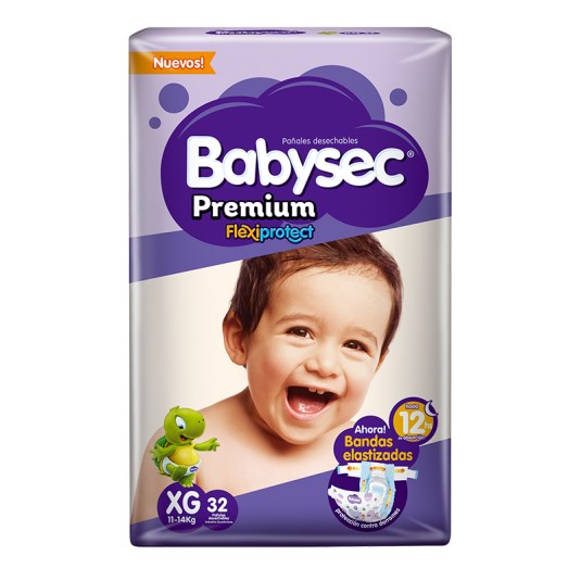 Pañal Premium Flexiprotect Xg Babysec X 32