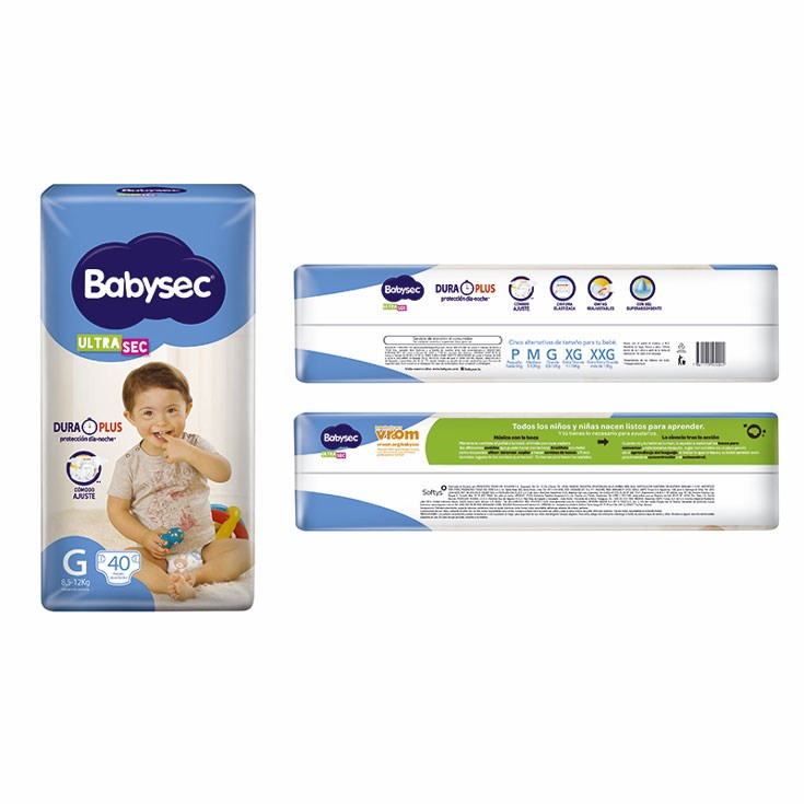 Pañal Ultrasec Grande Babysec X 36