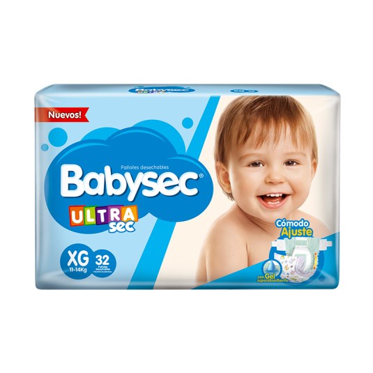 Pañal Ultrasec Xg Babysec X 32