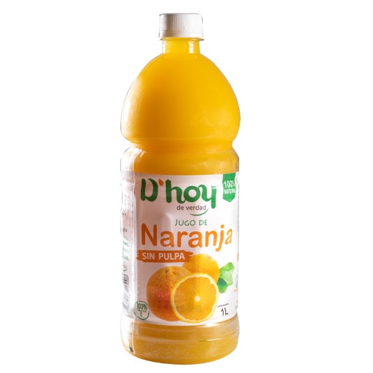 Jugo De Naranja Sin Pulpa D´Hoy 1Lt