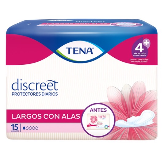 Protector Discreet Largo Alas Tena 15 Un