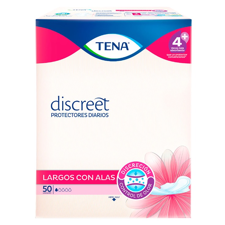 Tena Protector Discreet Largo Alas 50 Un Tena Protector Discreet Largo Alas 50 Un