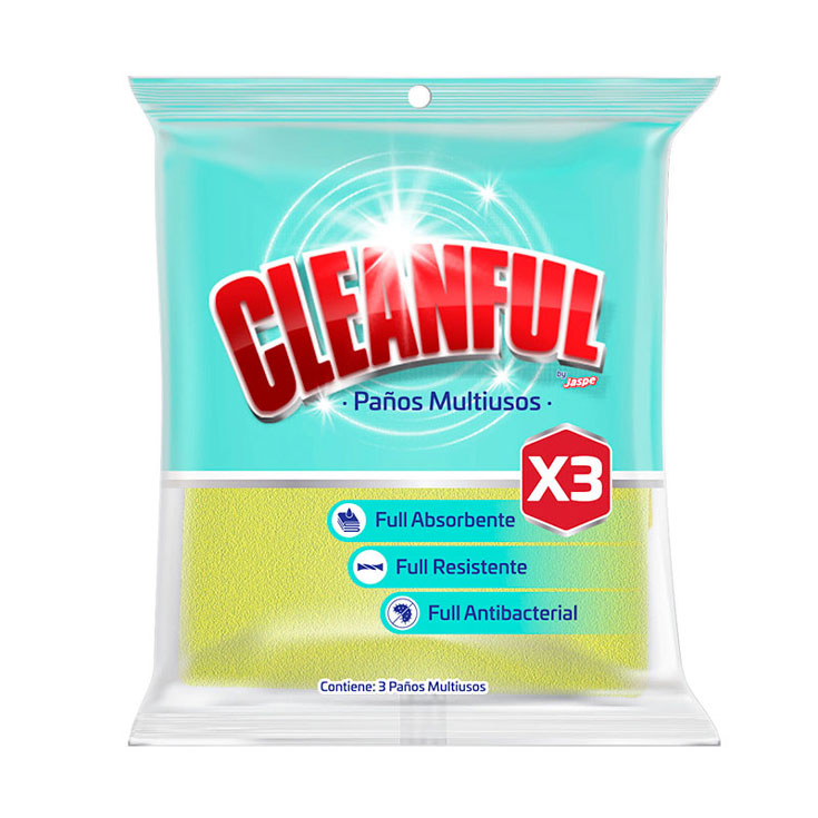 Paño Multiuso Clenaful X 3 Un