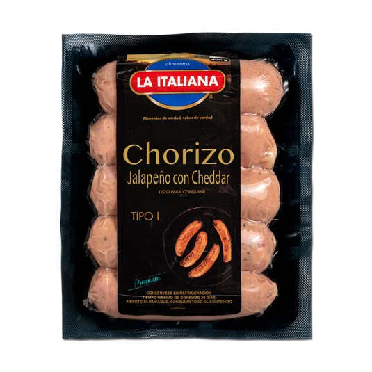 Chorizo Jalapeño Con Cheddar La Italiana 400