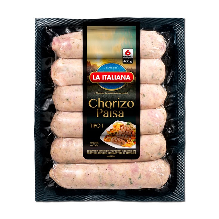 Chorizo Paisa La Italiana 400Gr