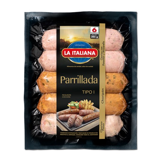 Parrillada Embutidos La Italiana 385 Gr.