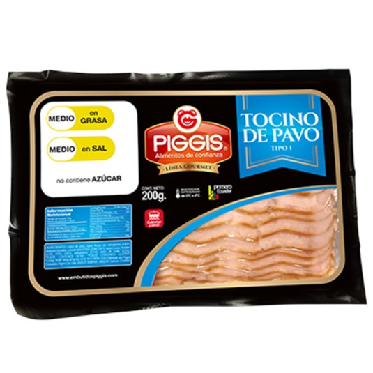 Tocino De Pavo Piggis 200 Gr