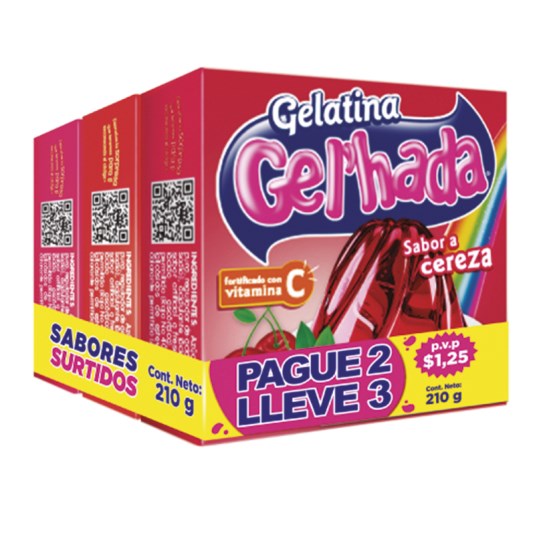 Gel´Hada Gelatina 70 Gr. Pague 2 Lleve3