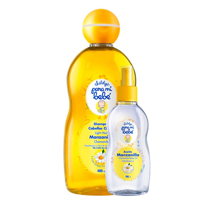 Shampoo Manzanilla Para Mi Bebé400Ml+Aceite Manz 1