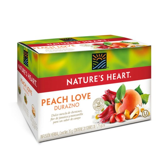 Nature´S Heart Te Herbal Peach Love X 20 Un.