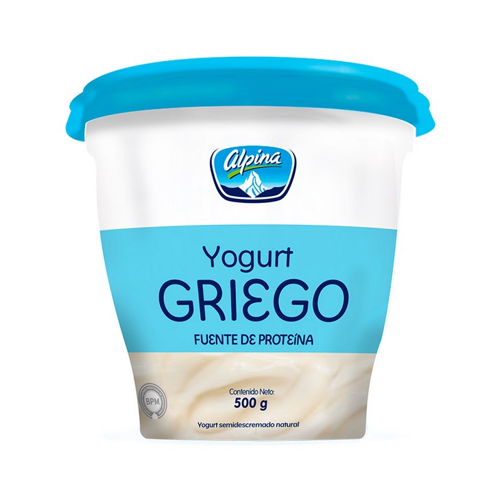Yogurt Griego Natural Alpina 500 Gr.
