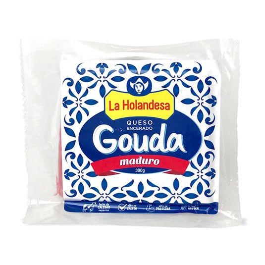 La Holandesa Queso Gouda Encerado 300 Gr