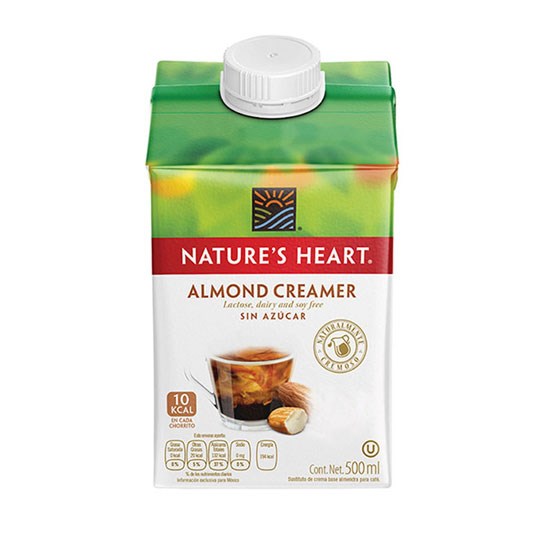 Almond Creamer Natures Heart 500 Ml