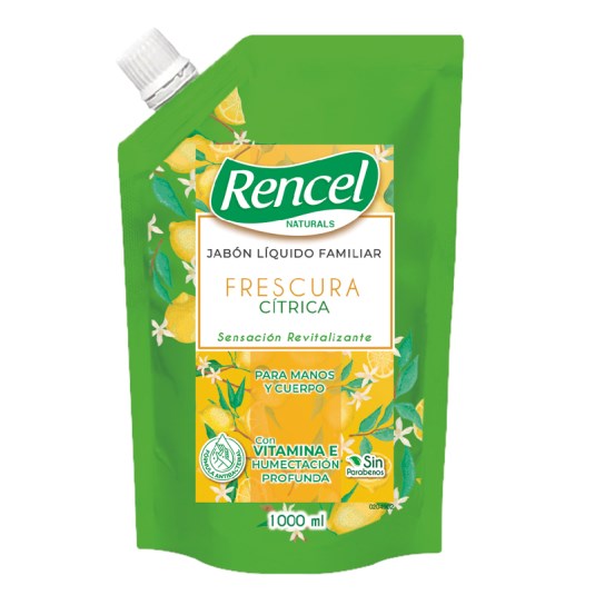 Rencel Jabón Liquido Frescura Cítrica X 1000Ml