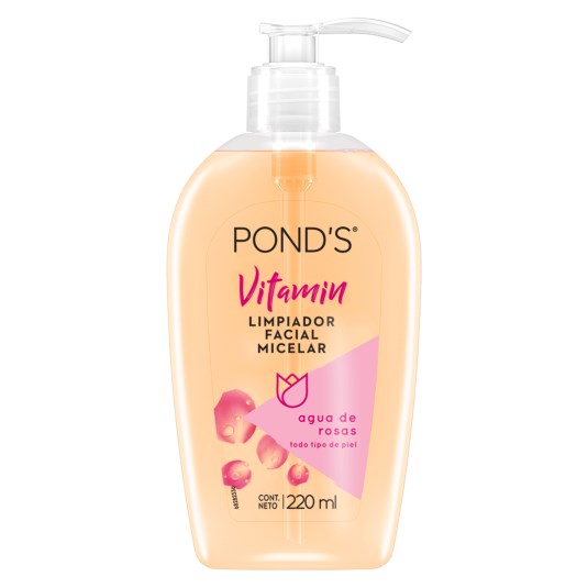 Ponds Limpiador Facial Agua De Rosas 220M