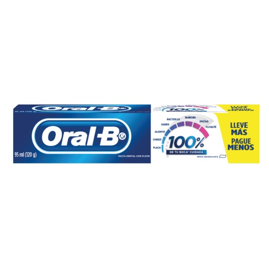 Oral B Pasta Dental 100% 95Ml Un