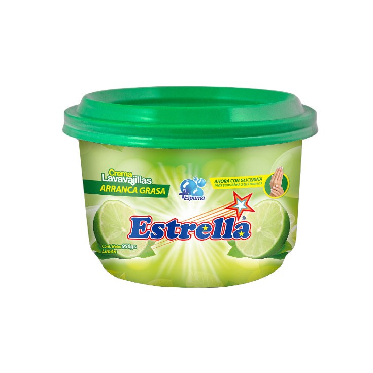 Estrella Lavavajilla Crema Limon 950 Gr.